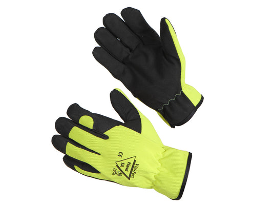 1076 Hand1A Visi-Fort Pinnoitettu Käsine (vuoriton), myydään nipuissa