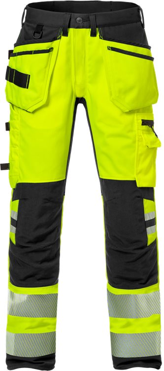 Fristads High vis rakentajan stretch housut lk 2 2707 PLU