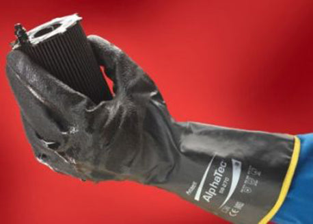 1645 AlphaTec kemikaalisuojakäsine, nitriilipinnalla