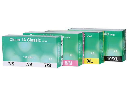 1760 Clean 1A Classic kertakäyttökäsine 100kpl.