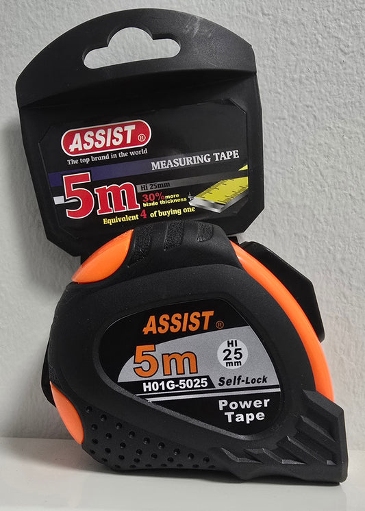 Rullamitta 5 m*25 mm, kumipinta, selflock