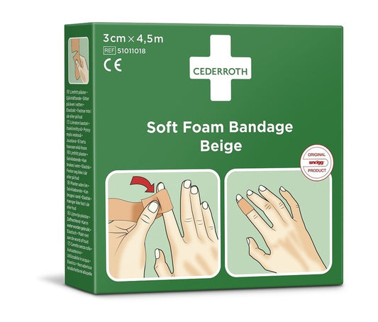 Cederroth Soft laastari Beige    3 cm x 4,5 m