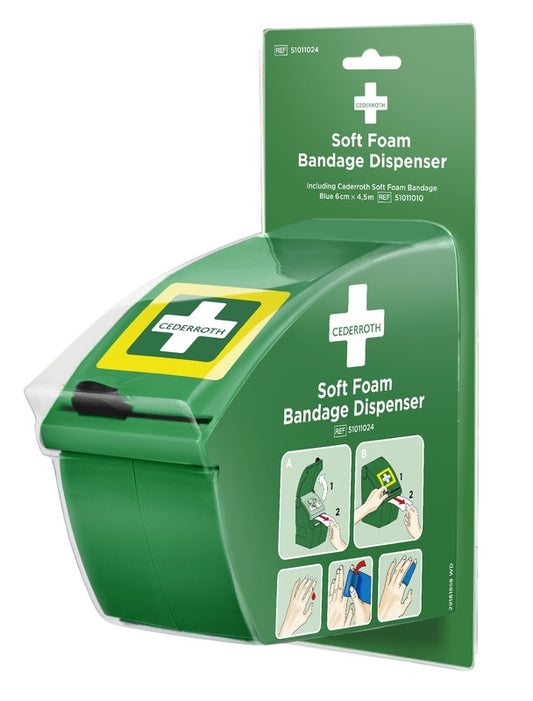 Cederroth Soft Laastariautomaatti, sis. Soft laastari Sininen 6 cm x 4,5 m