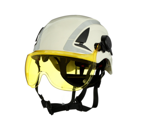 3M Visiiri, lyhyt, SecureFit -suojakypäriin X5000 ja X5500,PC, AS/AF, keltainen