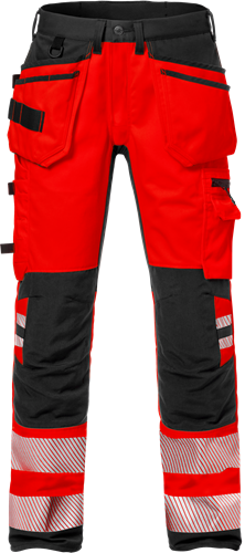 Fristads High vis rakentajan stretch housut lk 2 2707 PLU