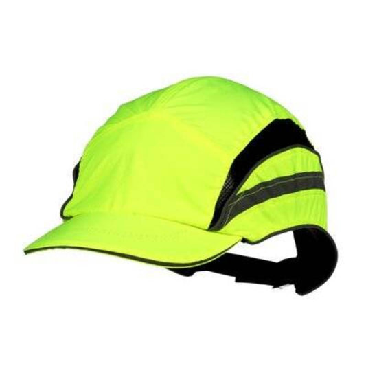 3M First Base  3 Kolhulakki Classic, Hi-Viz keltainen , lyhyt lippa 55mm