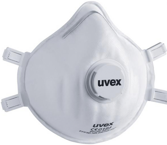 Kertakäyttö hengityssuojain, Uvex Silv-Air 2310 FFP3, normaali kasvon leveys. 3kpl per paketti!