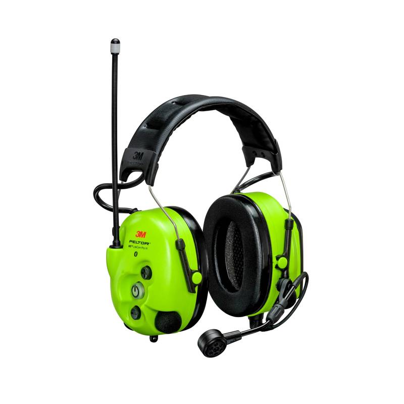 3M PELTOR WS LiteCom PRO III Hi-Viz Kuulonsuojain, päälakisanka