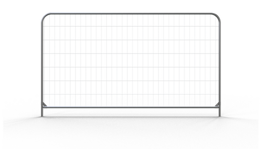 Työmaa-aita pyöreillä kulmilla,sinkitty "Economy" 3,5m x 2m