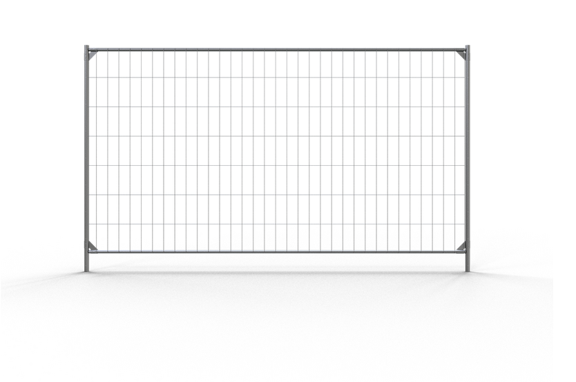 Työmaa-aita suorilla vahvistetuilla kulmilla,sinkitty "Cloud Pro" 3,5m x 2m