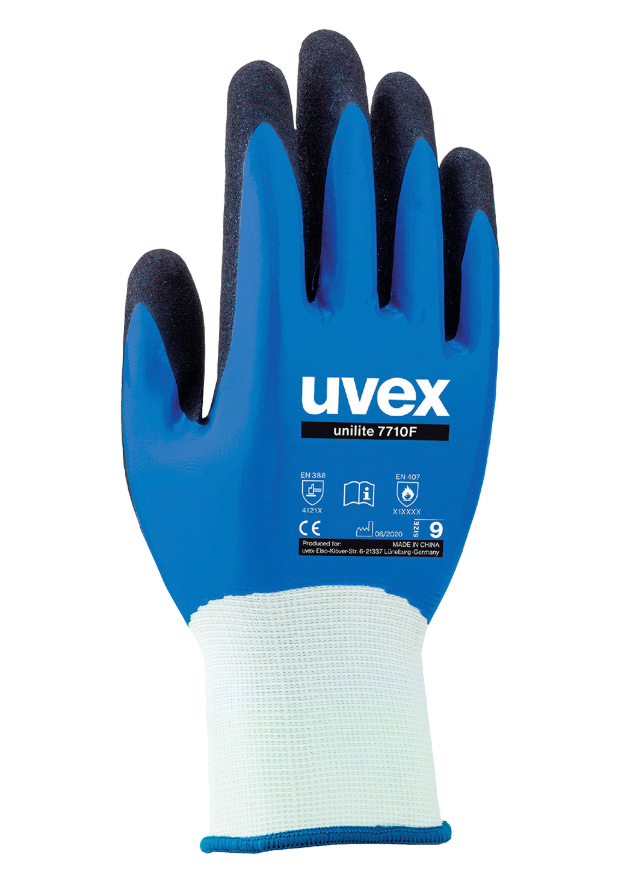 Suojakäsine vesitiivis Uvex Unilite 7710F, myydään 10nipuissa