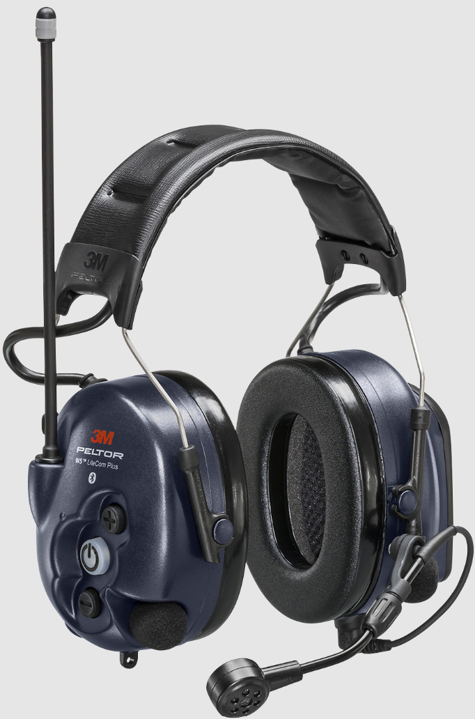 Radiokuulonsuojain 3M Peltor WS LiteCom Plus 446 MHz päälakisangalla