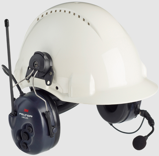 LiteCom-kuulonsuojain 446 MHz - kypäräkiinnike 3M Peltor