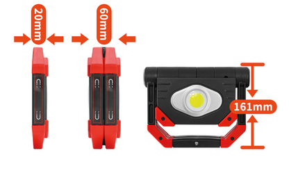 Ladattava ja tehokas HZ työvalo S702, 2300 lumen, jopa 15 h käyttöaika