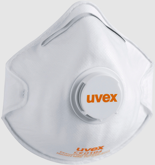 Kertakäyttöinen hengityssuojain, suodattava puolinaamari. Uvex silv-Air 2210 FFP2. 3kpl per paketti!
