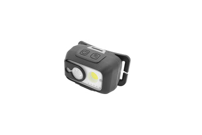 Ladattava HZ otsalamppu T801, 480 lumen, sytytys/sammutus liikesensorilla